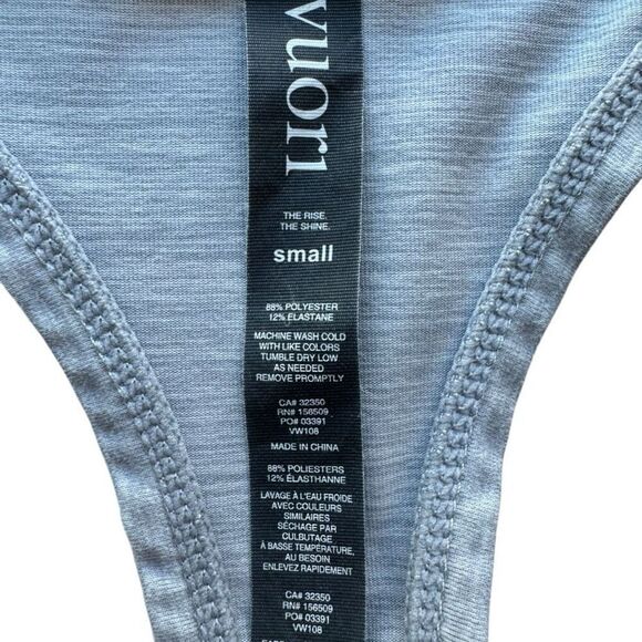 Vuori Lux Performance Tank Racerback Light Heather Gray Size Small - Picture 3 of 4